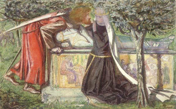 Dante Gabriel Rossetti Arthur's Tomb (mk46) Sweden oil painting art